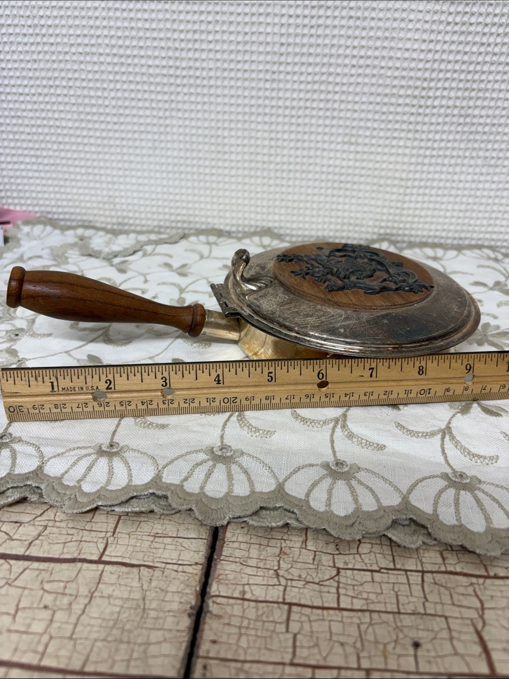 Silver plate, silent Butler/crumb catcher - Picture 7 of 7